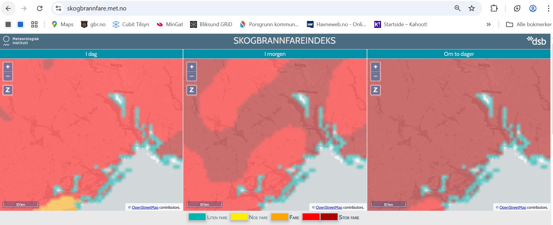 Skogbrannfare 16.05.25